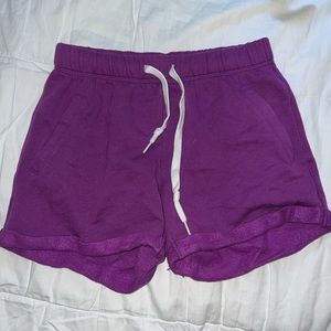 PINK jogger shorts, size medium